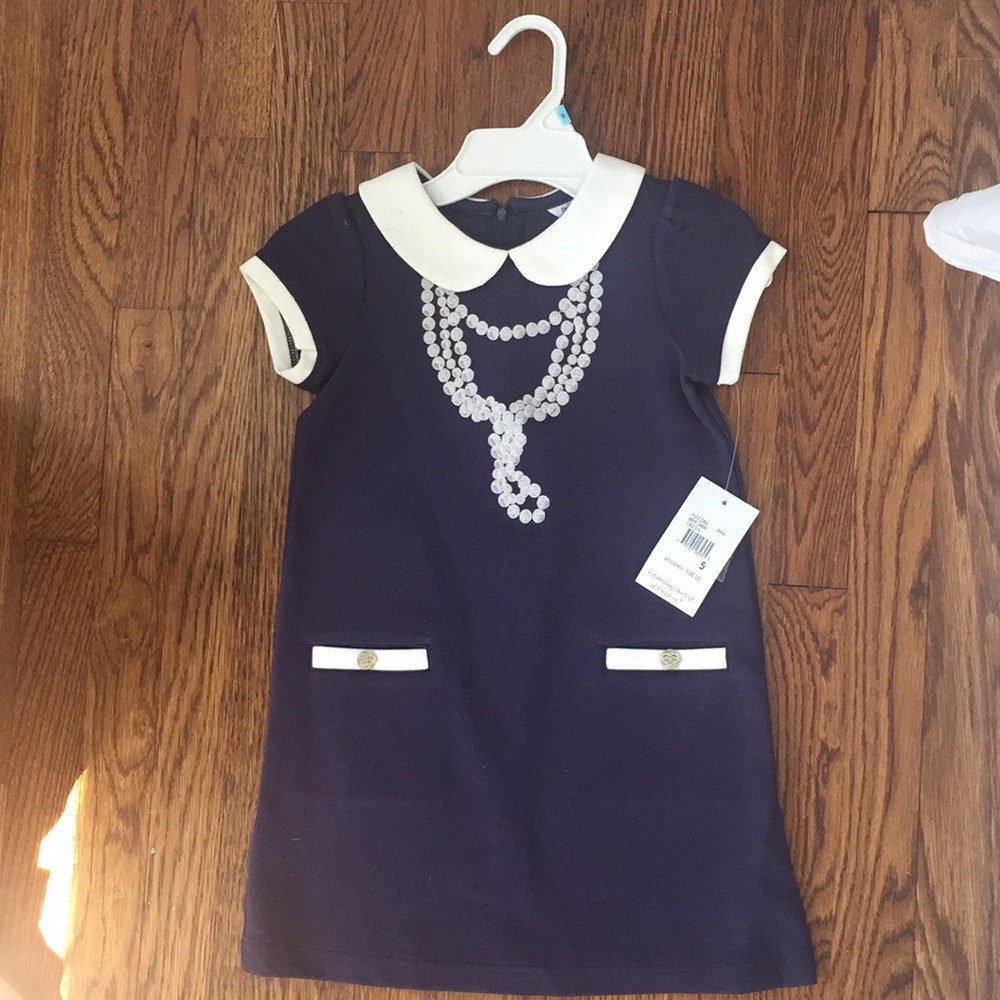 Hartstrings Navy dress.  Size 5.